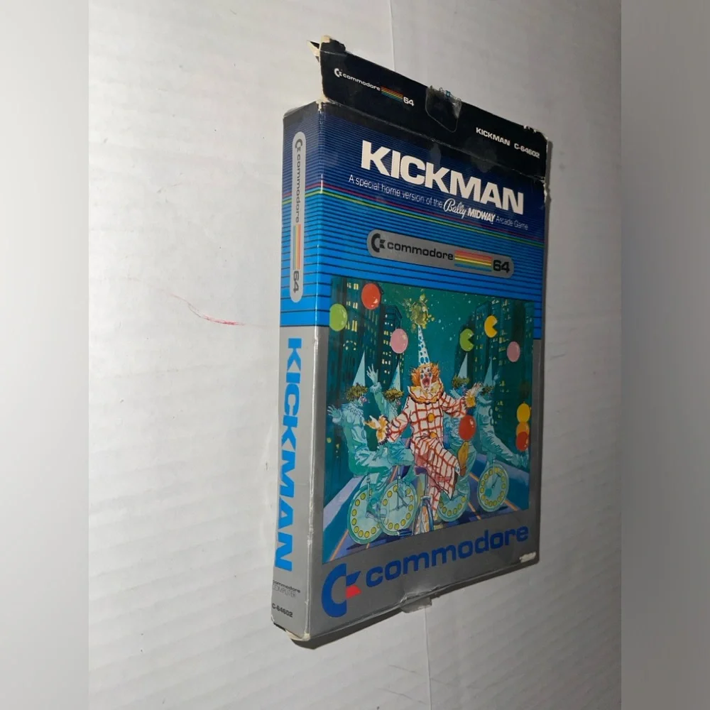 Vintage COMMODORE 64 Game KICKMAN BALLY MIDWAY C-64602 Estate Item UNTESTED